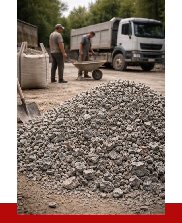 Гранитный щебень фракция 20-40 в Луховицах от 3310 руб. ПРОНЕРУДЛхв