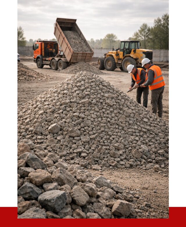 Гранитный щебень фракция 40-70 в Луховицах от 2586 руб ПРОНЕРУДЛхв