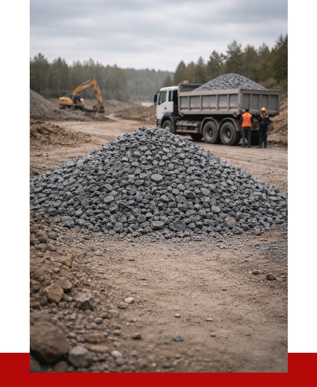 Щебень габбро диабаз фракция 40-70 в Луховицах от 2276 р-ПРОНЕРУДЛхв