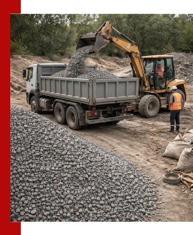 Доставка гравийного щебня в Луховицах оптом и в розницу