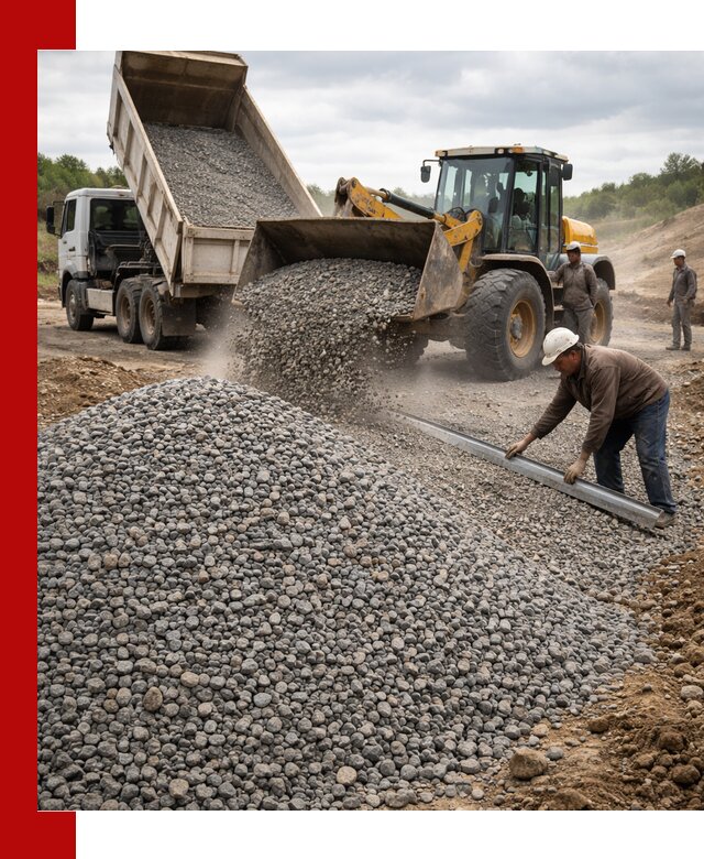 Гравийный щебень фракция 5-20 с доставкой в Луховицах