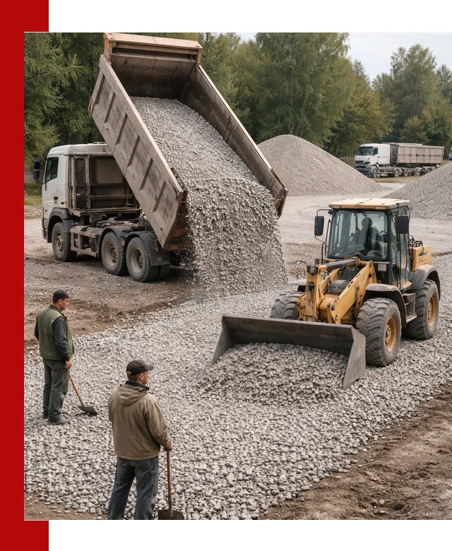 Купить гравийный щебень фракция 20-40 в Луховицах с доставкой