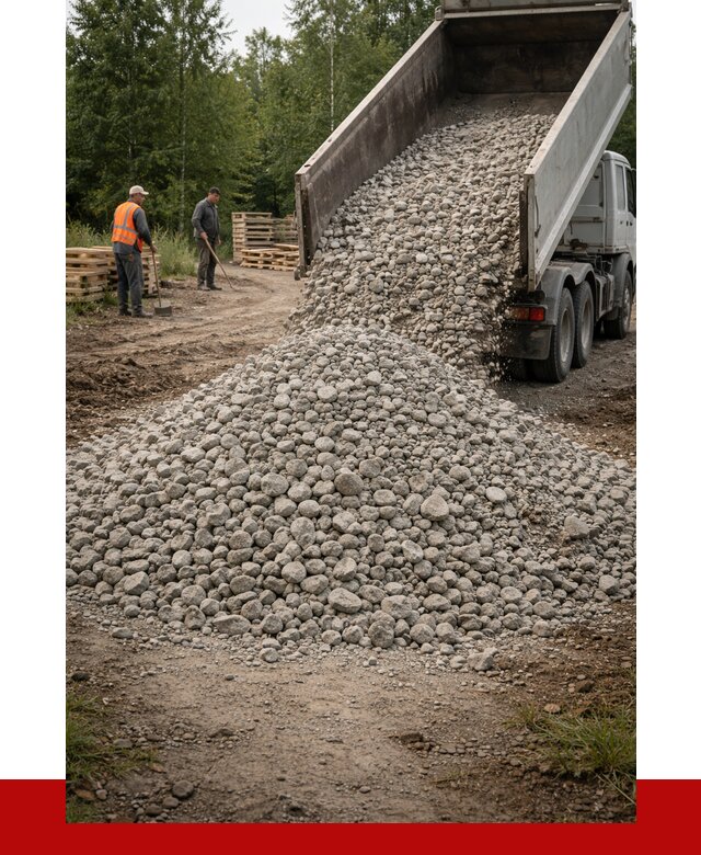 гравийный щебень фракция 70-120 в Луховицах от 2535 р. ПРОНЕРУДЛхв