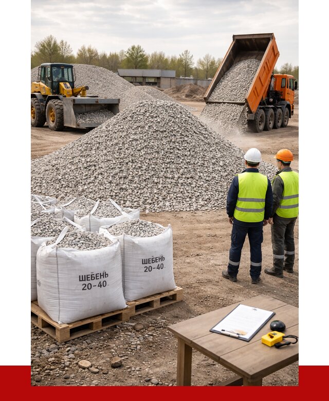 Известняковый щебень 20-40 в Луховицах от 2172 р. ПРОНЕРУДЛхв