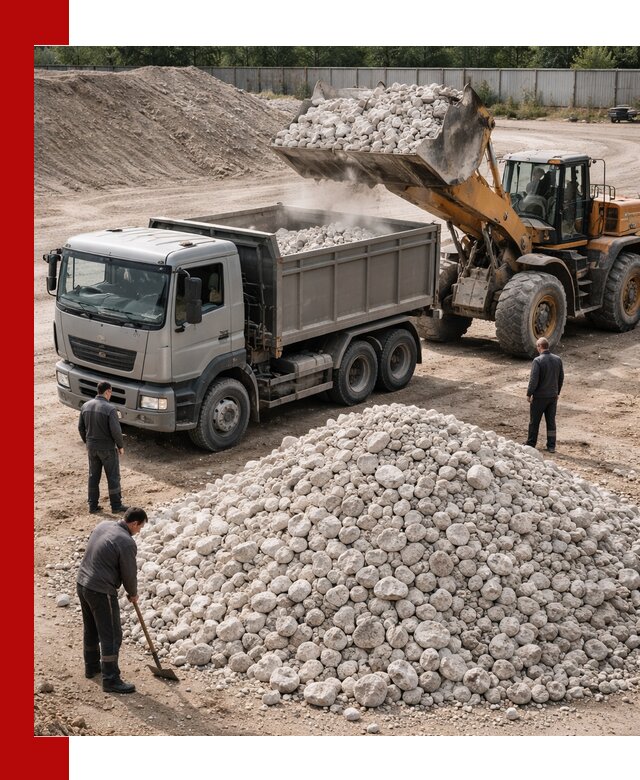 Известняковый щебень фракция 70–150 с доставкой в Луховицах