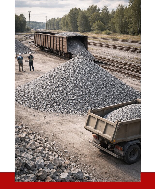 Железнодорожный щебень 20-60 в Луховицах от 1759 р. | ПРОНЕРУДЛхв