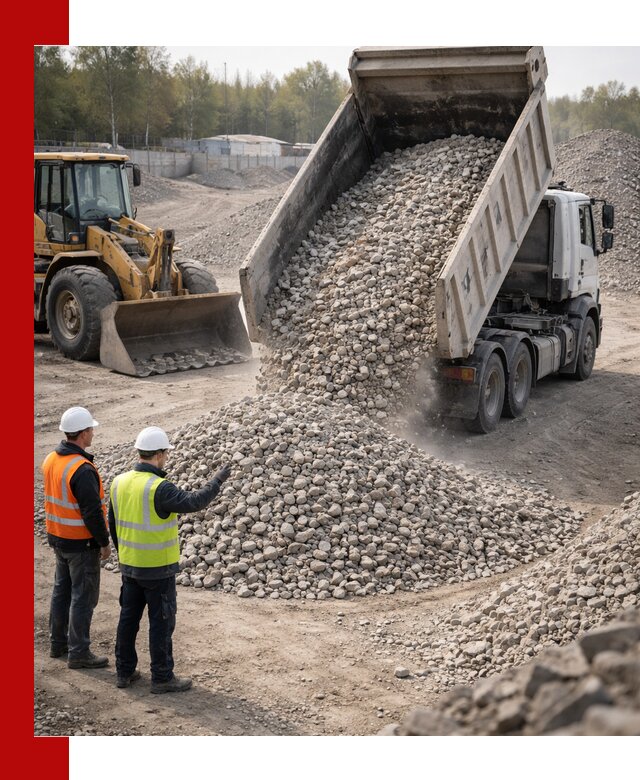 Вторичный щебень фракция 40–70 доставка в Луховицах