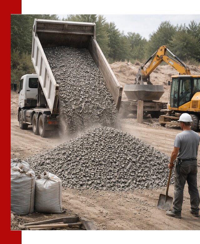 Доставка и продажа бетонного щебня в Луховицах