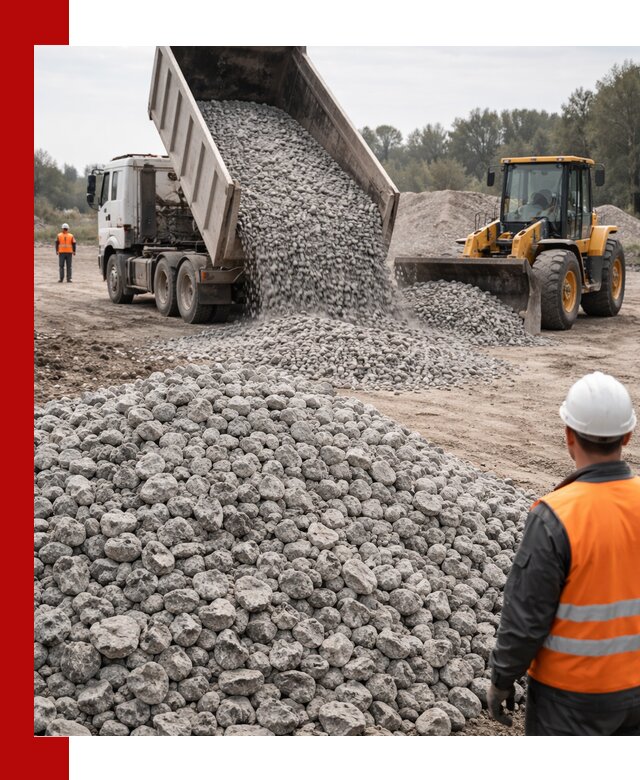 Доставка бетонного щебня фракции 20-40 в Луховицах