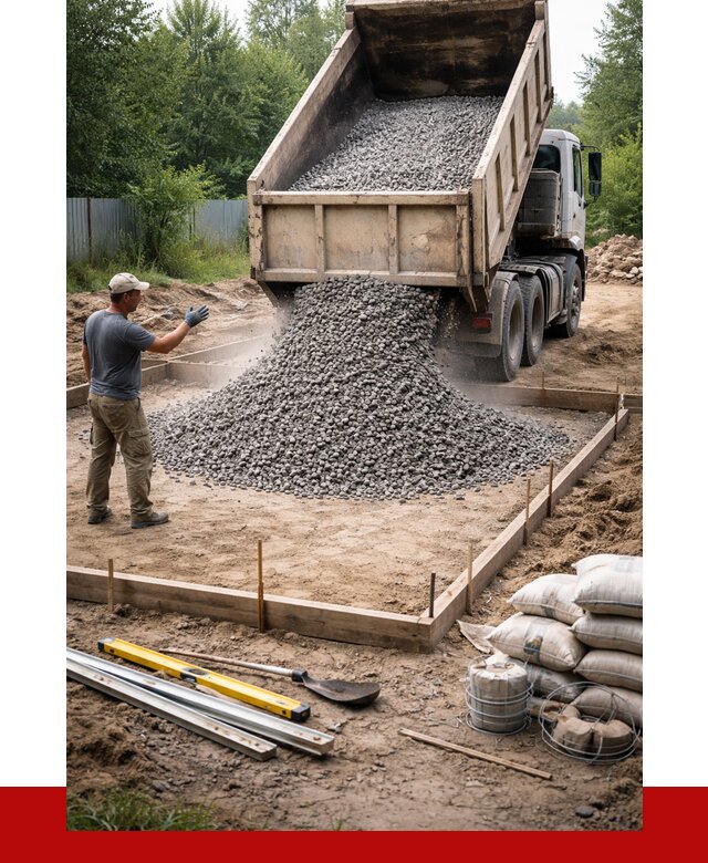 Купить щебень для фундамента в Луховицах от 4655 р. | ПРОНЕРУДЛхв
