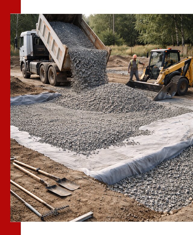 Щебень для фундамента с доставкой в Луховицах