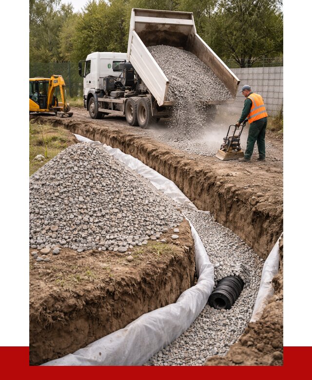 Щебень для дренажа в Луховицах от 1914 р., ПРОНЕРУДЛхв доставка