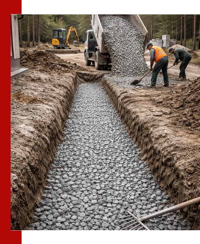 Щебень для дренажа с доставкой в Луховицах высокого качества