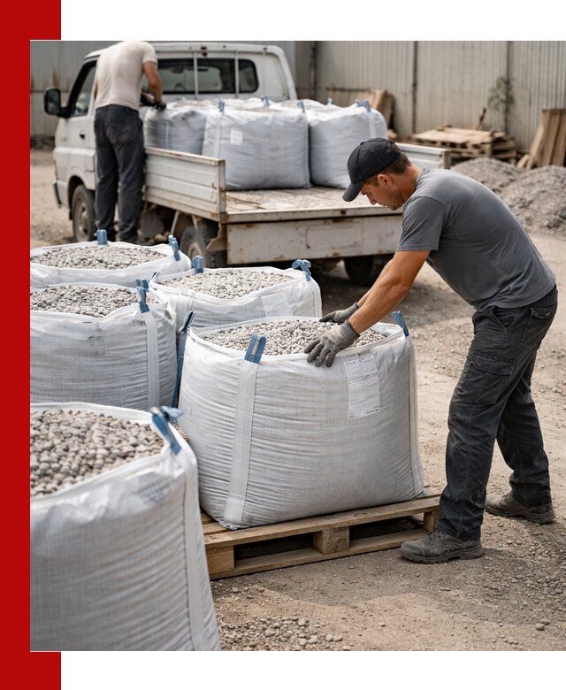 Доставка щебня в мешках по выгодным ценам в Луховицах