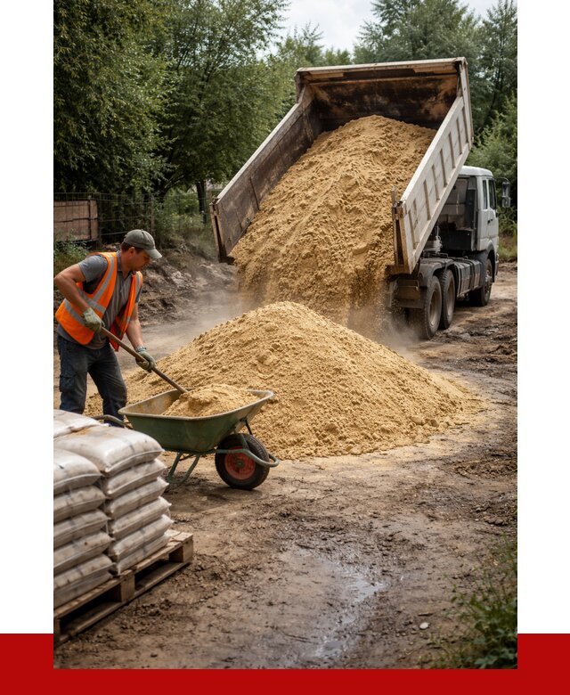 Купить песок с доставкой в Луховицах от 1862 р. | ПРОНЕРУДЛхв