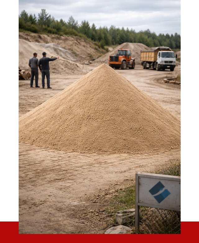 Карьерный песок навалом в Луховицах от 1862 р. | ПРОНЕРУДЛхв