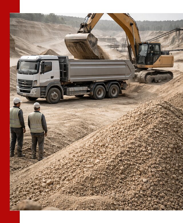 Карьерный крупнозернистый песок с доставкой в Луховицах