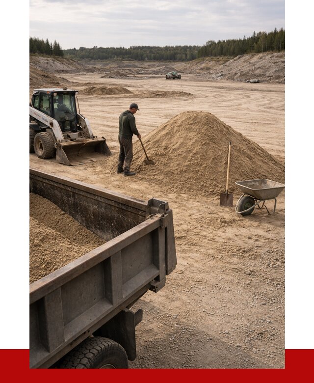 Карьерный песок среднезернистый в Луховицах, от 2276 р. ПРОНЕРУДЛхв