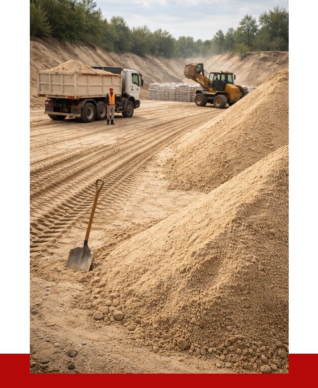 Карьерный песок мелкозернистый в Луховицах от 9311 р. | ПРОНЕРУДЛхв