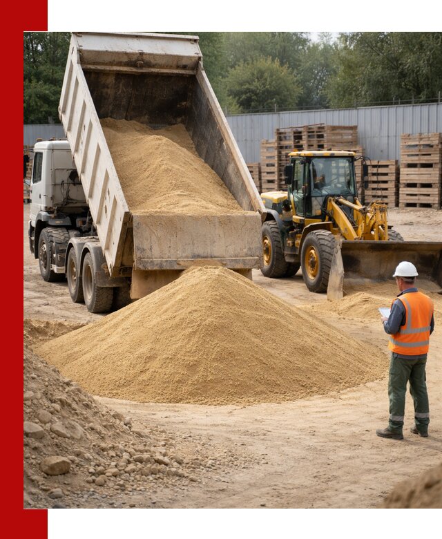 Доставка карьерного мелкозернистого песка в Луховицах