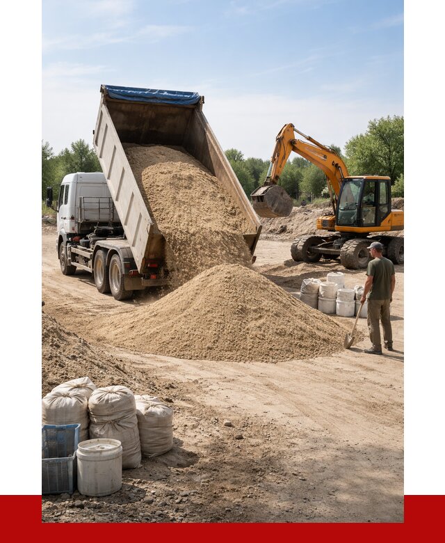 Купить речной песок в Луховицах от 1241 р. за куб | ПРОНЕРУДЛхв