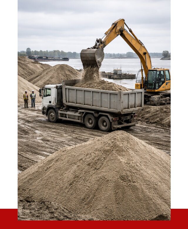 Купить речной песок навалом в Луховицах от 1862 р., ПРОНЕРУДЛхв