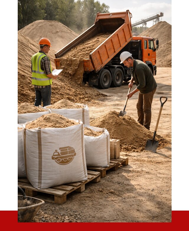 Строительный песок в Луховицах от 2276 р. с доставкой, ПРОНЕРУДЛхв