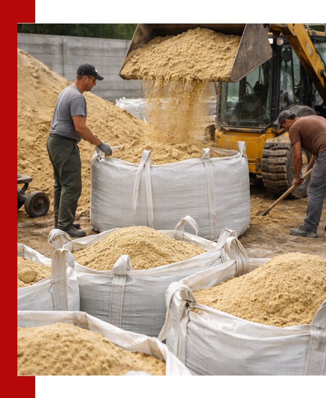 Поставка качественного песка для кладки в Луховицах
