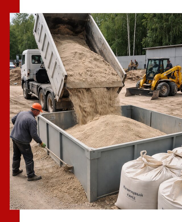 Кварцевый песок для фильтра в Луховицах — доставка и качество