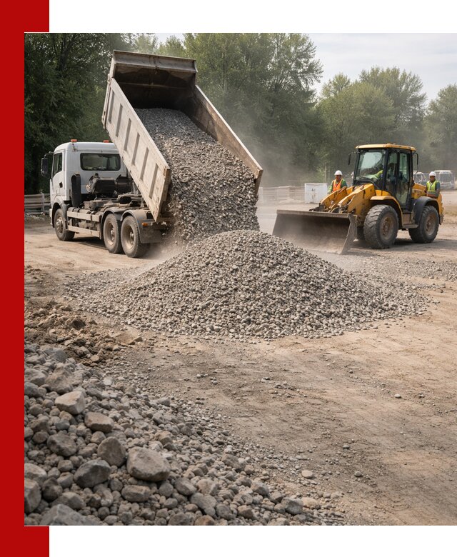 Гравий фракция 5–20 доставка в Луховицах оптом и в розницу