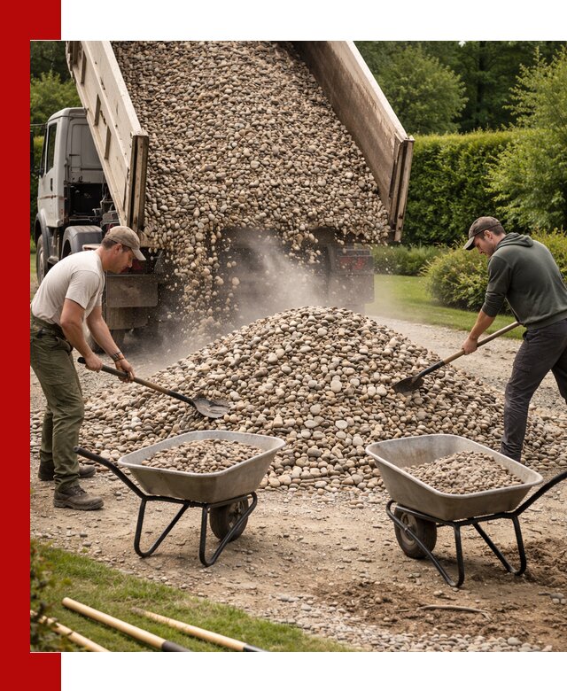 Доставка и продажа декоративной гальки в Луховицах