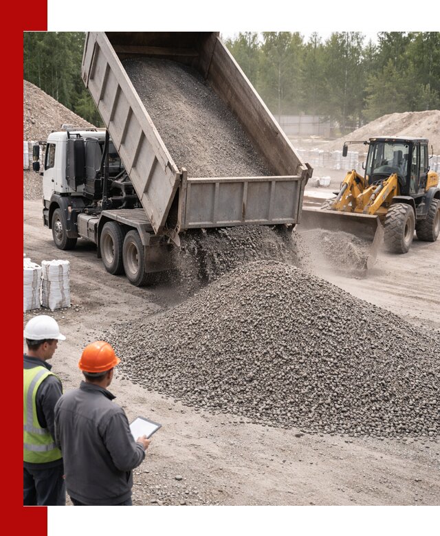 Доставка и продажа гранитного отсева 0-10 в Луховицах