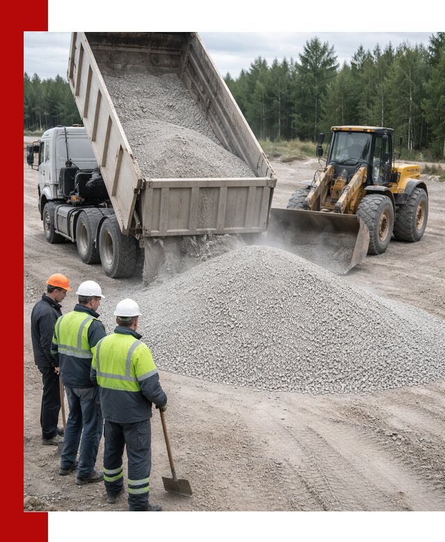 Известняковый отсев 0-5 доставка в Луховицах быстро и выгодно