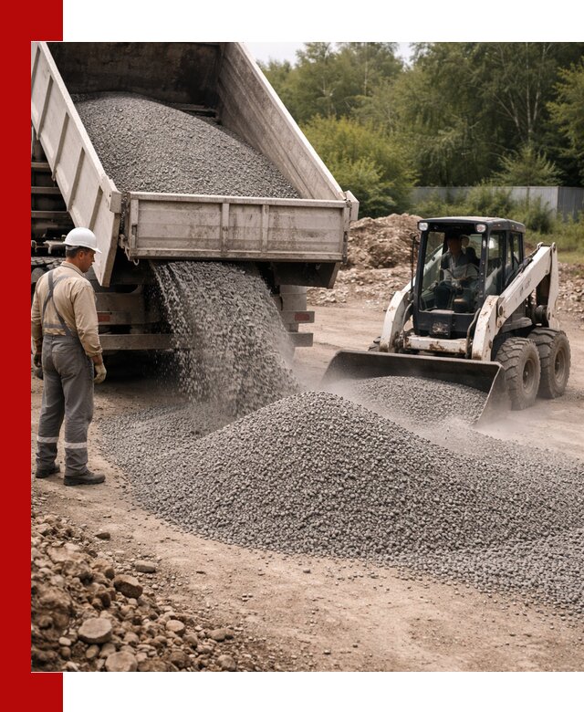 Доставка гравийного отсева 0-5 в Луховицах оптом и в розницу