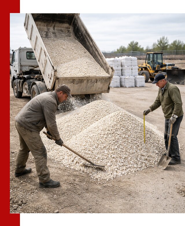 Мраморная крошка с доставкой и разгрузкой в Луховицах