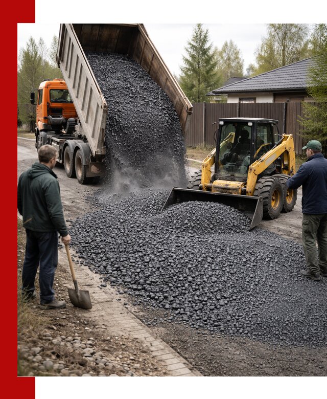 Крошка габбро с доставкой в Луховицах для строительных работ