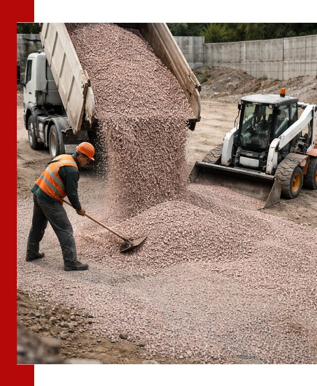 Крошка розовый гранит с доставкой в Луховицах от производителя
