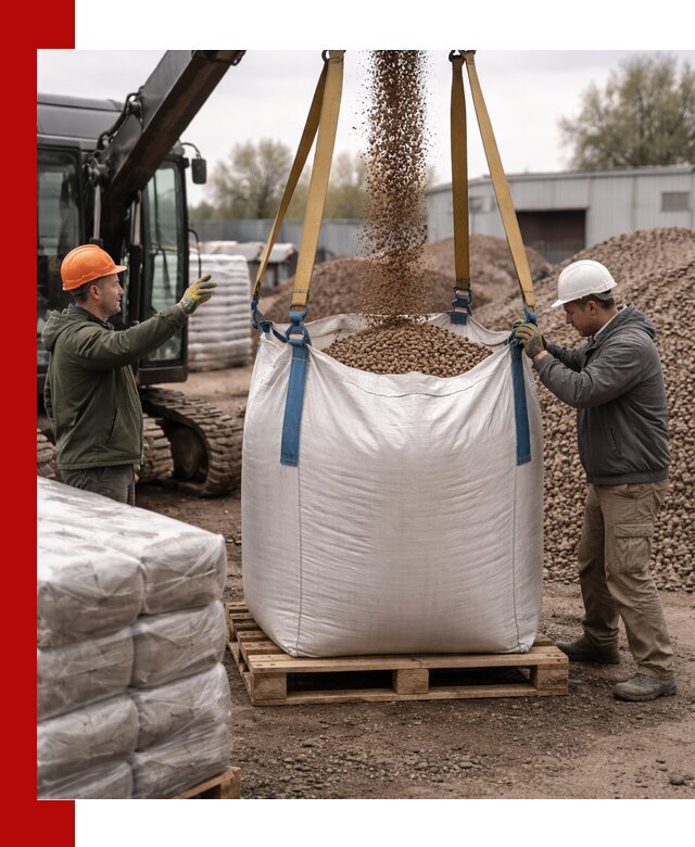 Керамзит в биг-бегах с доставкой в Луховицах