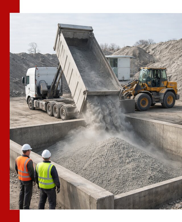 Доставка цемента навалом в Луховицах крупными партиями