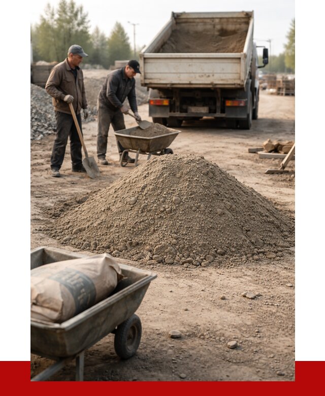 Цементно-песчаная смесь М150 в Луховицах от 4862 р. | ПРОНЕРУДЛхв