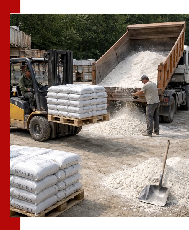 Доставка строительной извести оптом и в розницу в Луховицах