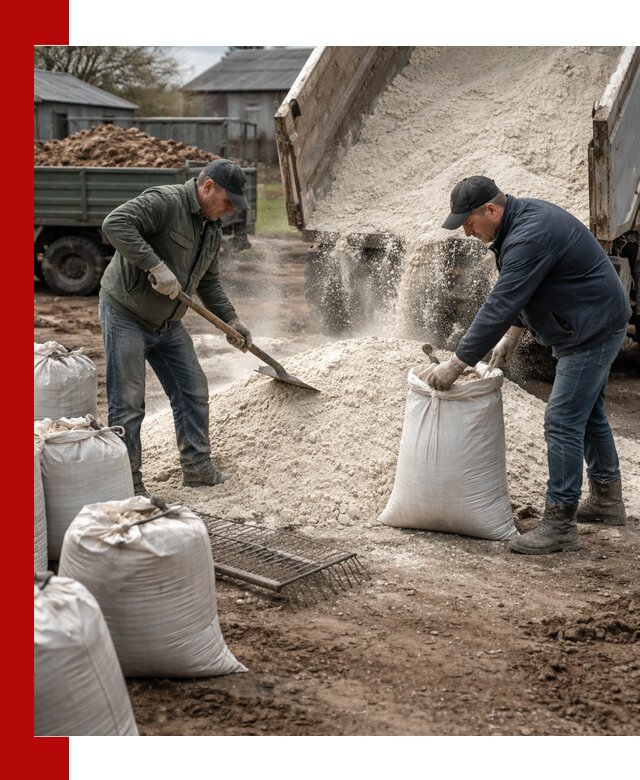 Доставка извести пушонки в Луховицах оптом и мелким оптом