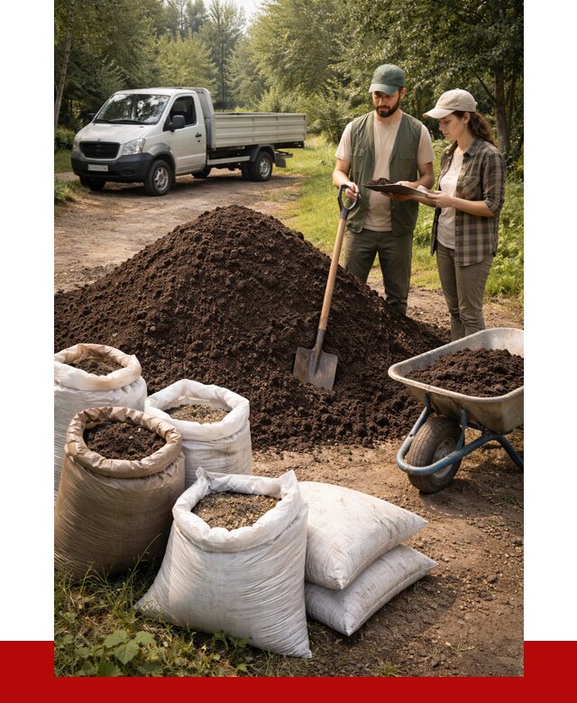 Купить грунт с доставкой в Луховицах от 4655 р. за м3 | ПРОНЕРУДЛхв