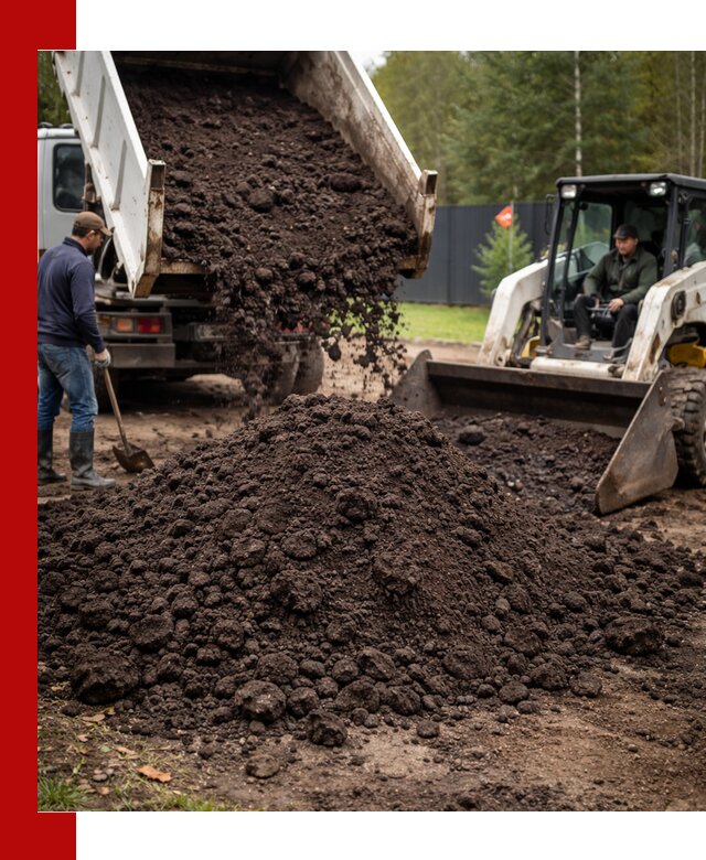 Плодородный грунт с доставкой в Луховицах для садов и огородов