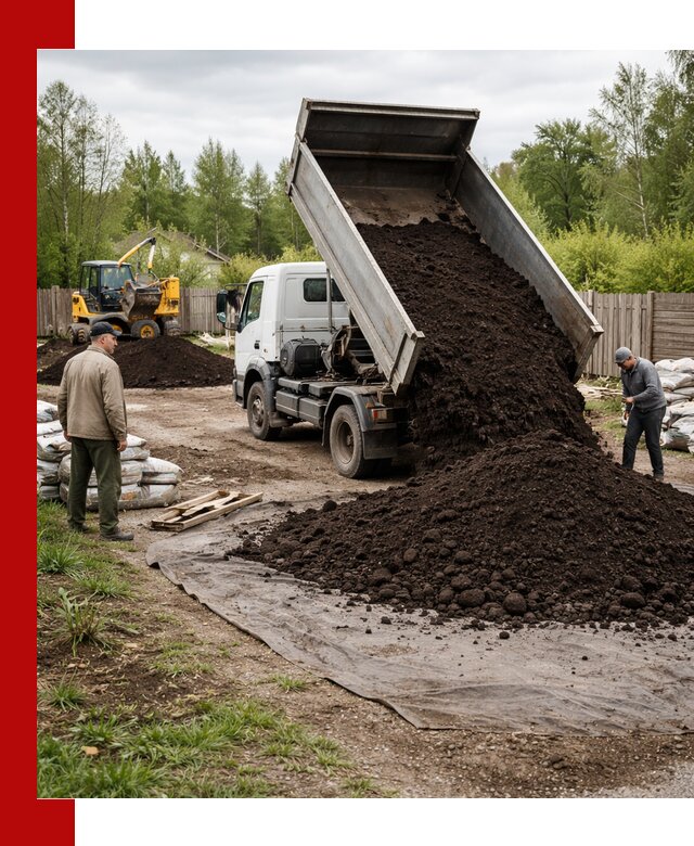 Доставка качественного почвогрунта в Луховицах оптом и в розницу