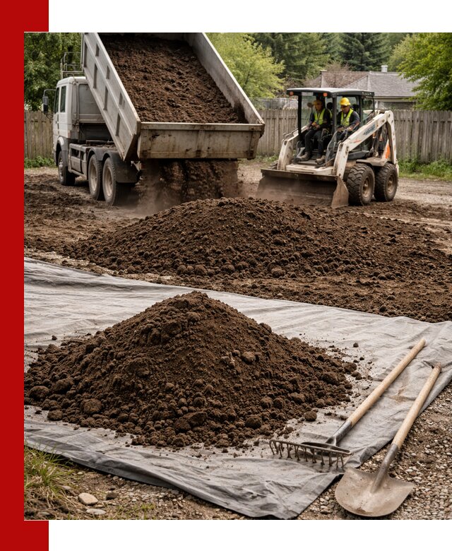 Грунт для отсыпки участка с доставкой в Луховицах