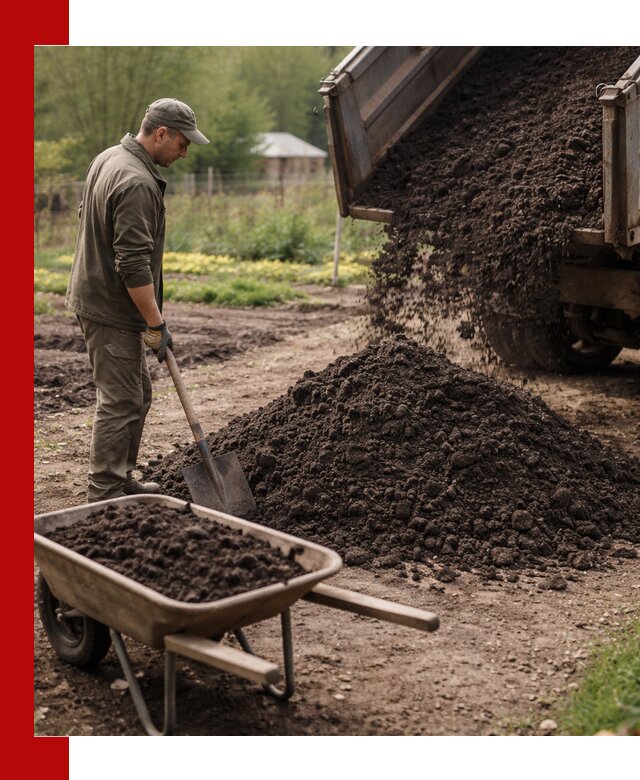 Доставка качественной земли для огорода в Луховицах