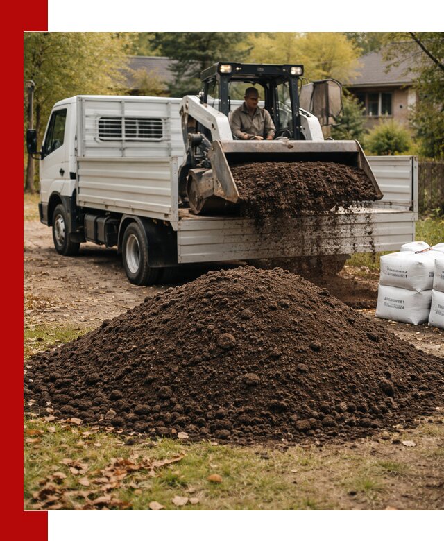 Доставка садовой земли в больших объёмах в Луховицах