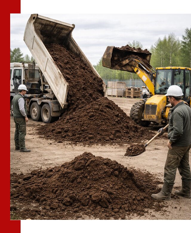 Доставка торфа оптом и в мешках в Луховицах