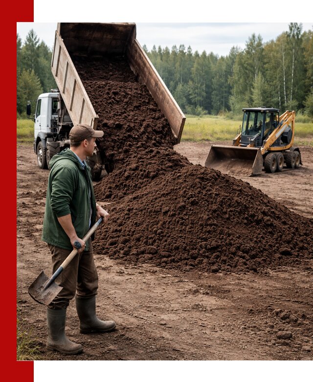 Купить верховой торф с доставкой в Луховицах для садоводства и растений